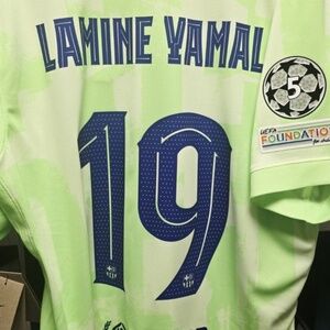 2024/25 Nike Barcelona #19 LAMINE YAMAL UCL Stadium Third Jersey FQ2022-702 XL